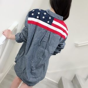 Tommy Hilfiger Denim Flag Shirt